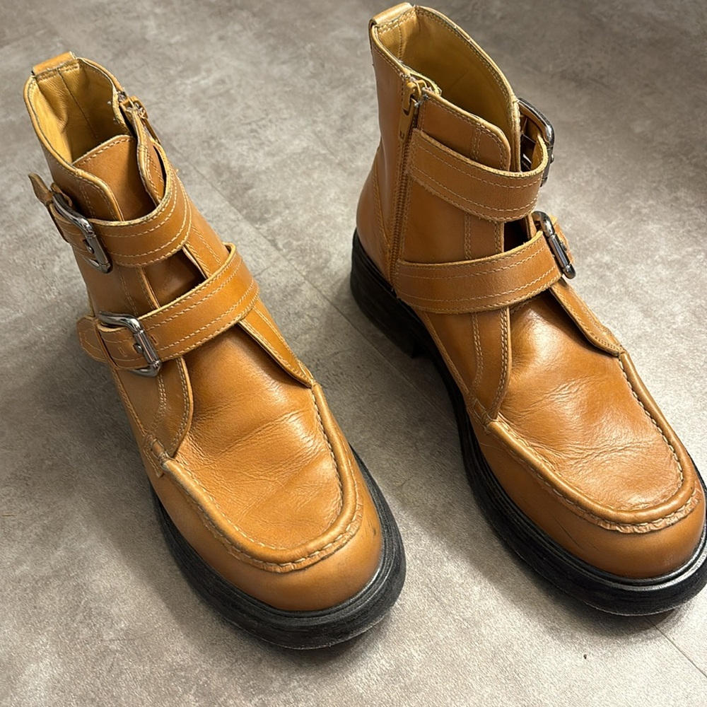 Free People Isla Moto Boots Camel - Picture 5 of 12